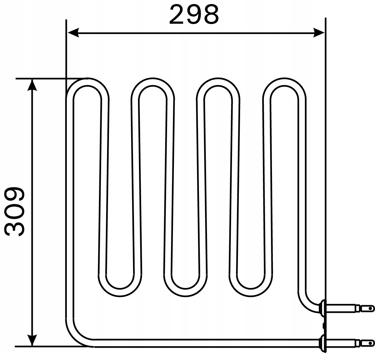 Harvia ZSB-226 Grzałka do sauny 2000W 230V, 309x298mm
