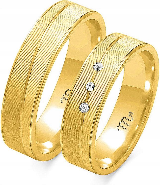 Prsten na svatba pro pár gravírování 585 r 35 36 37 dámská pánská kolekce svatba