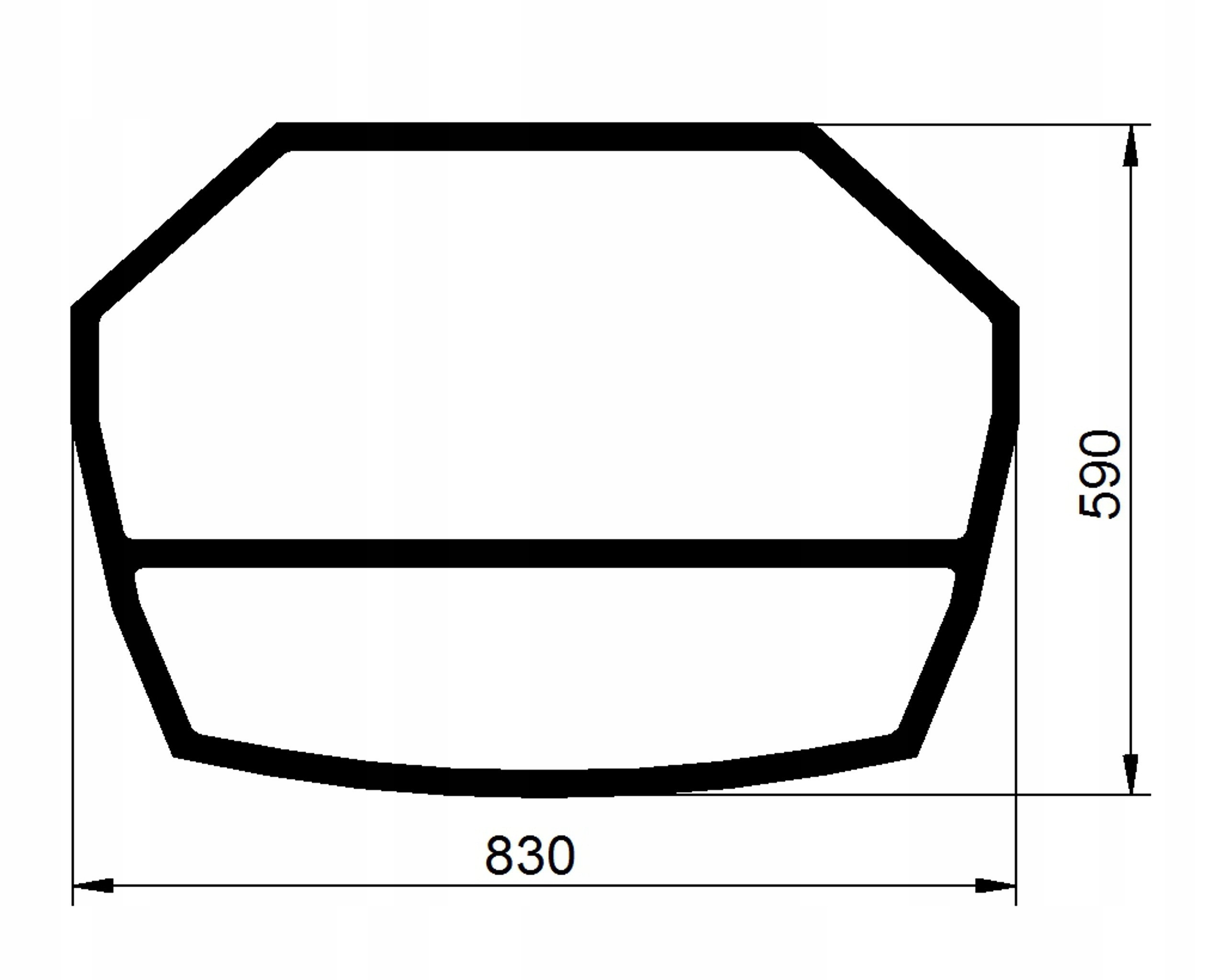 sklo teleskopický nakladač Jcb střešní 827/80272
