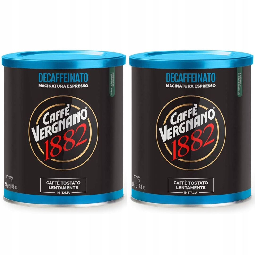 Levně Mletá káva Espresso Decaffeinato 250 g Caffe Vergnano bez kofeinu