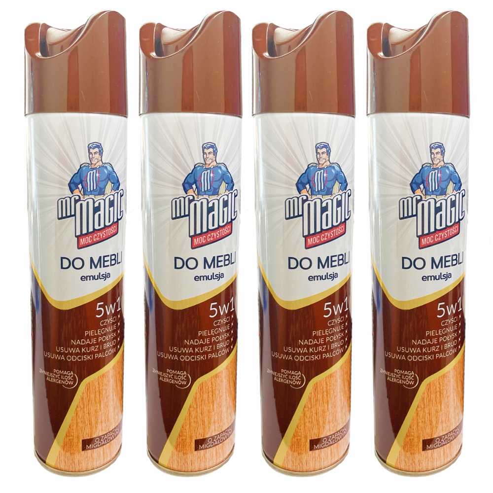 

Spray Płyn Do Czyszczenia Mebli Mr Magic 5W1 4X