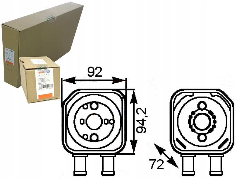 BEHR HELLA CHŁODNICA OLEJU