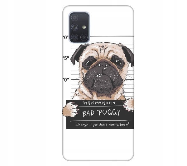 

Etui wzory do Samsung Galaxy A71 Bad puggy Badass