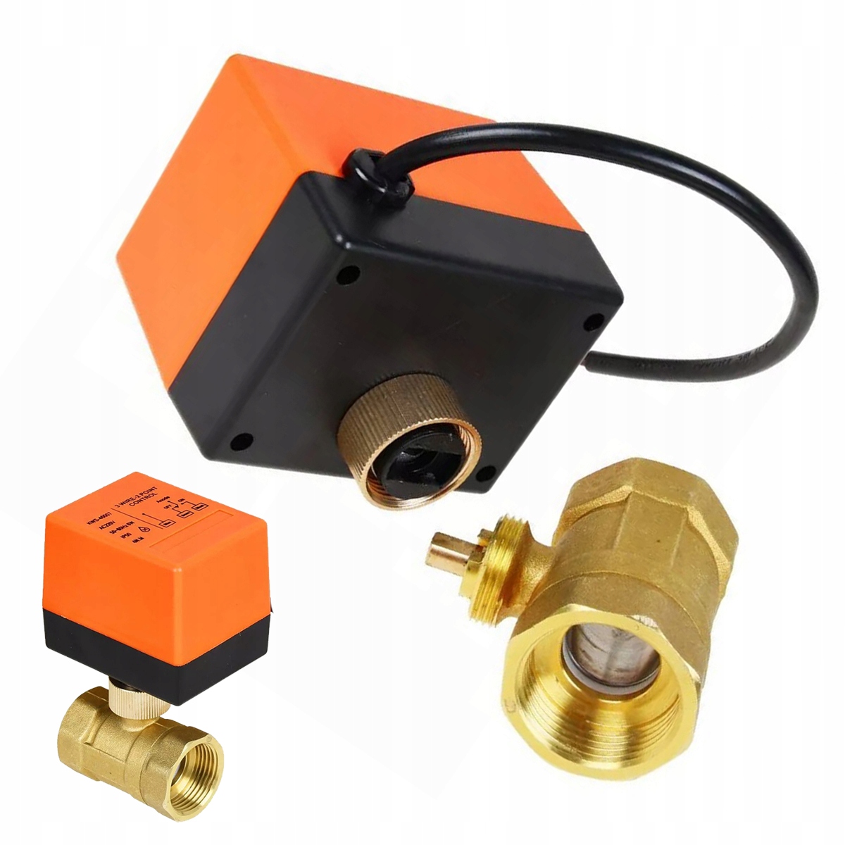 Elektroventil Kulový S Pohonem Pohon Ac 220V DN25 Dvoucestný