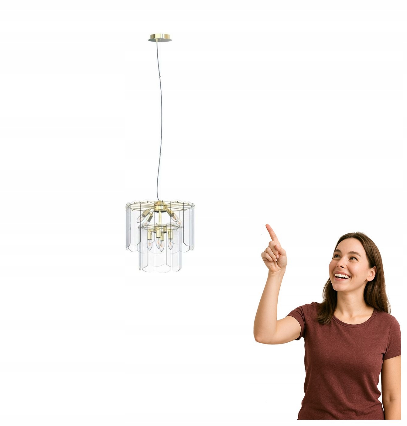 Závesná lampa Nira MD3523-8M-EGN Zuma Line