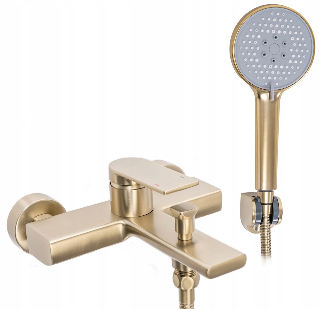 Zlatá Brúsená Nástenná Vaňová Batéria S Slúchadlom Rea Verso