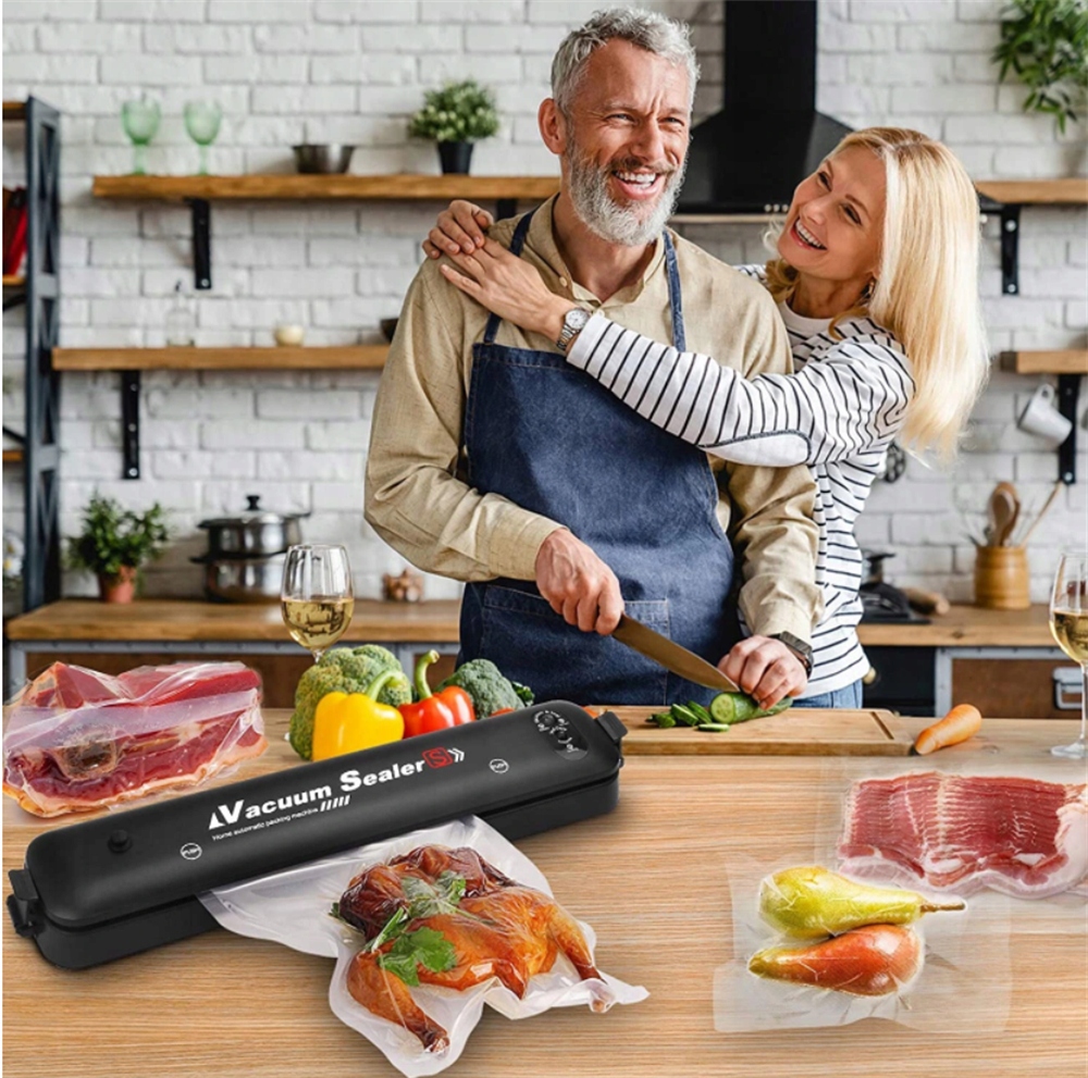 ВАКУУМНАЯ УПАКОВОЧНАЯ МАШИНА ДЛЯ ПИЩЕВОЙ ФОЛЬГИ Преобладающий цвет – черный