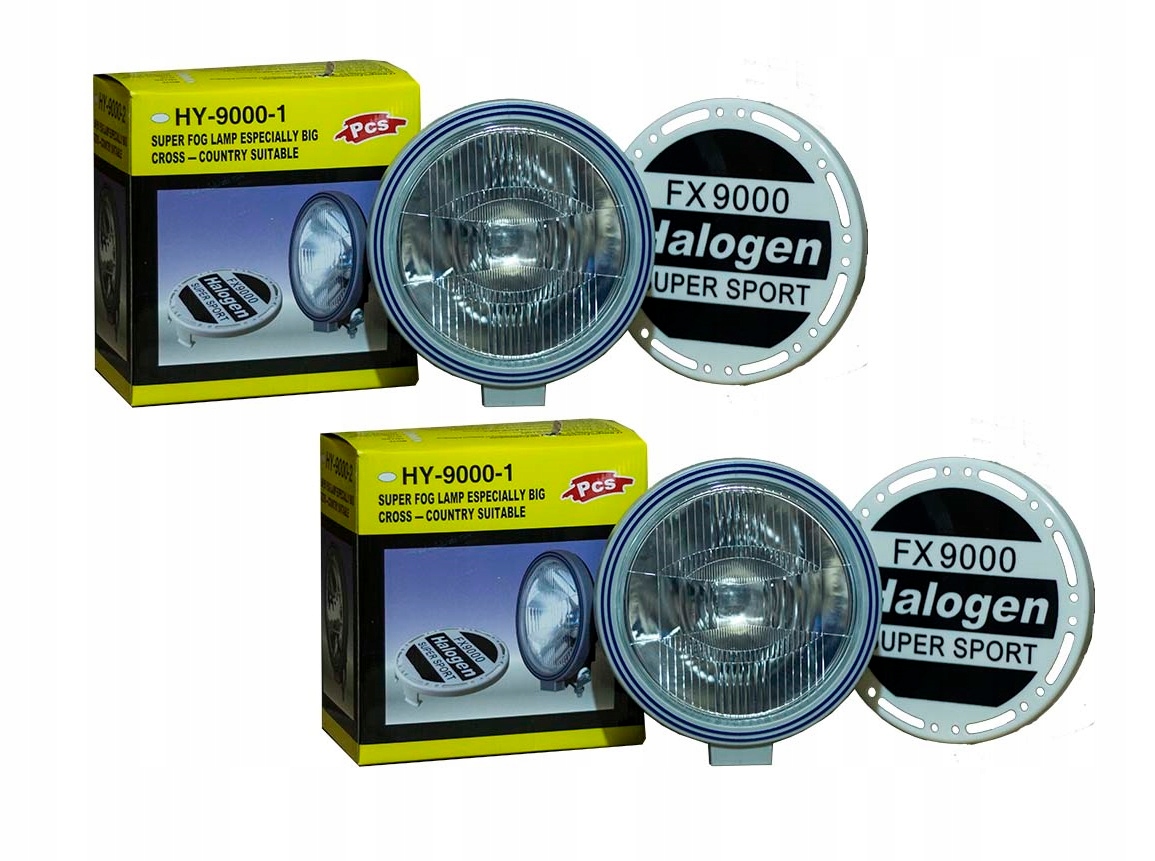 2 x MOCNY HALOGEN DALEKOSIEZNY REFLEKTOR