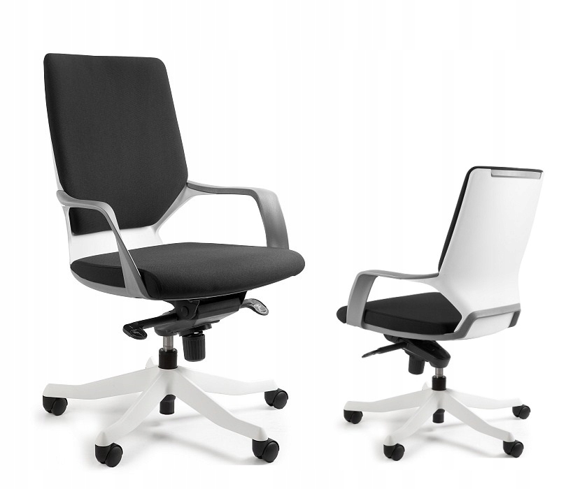 Fotel krzesło biurowe Apollo M Unique biały/czarny