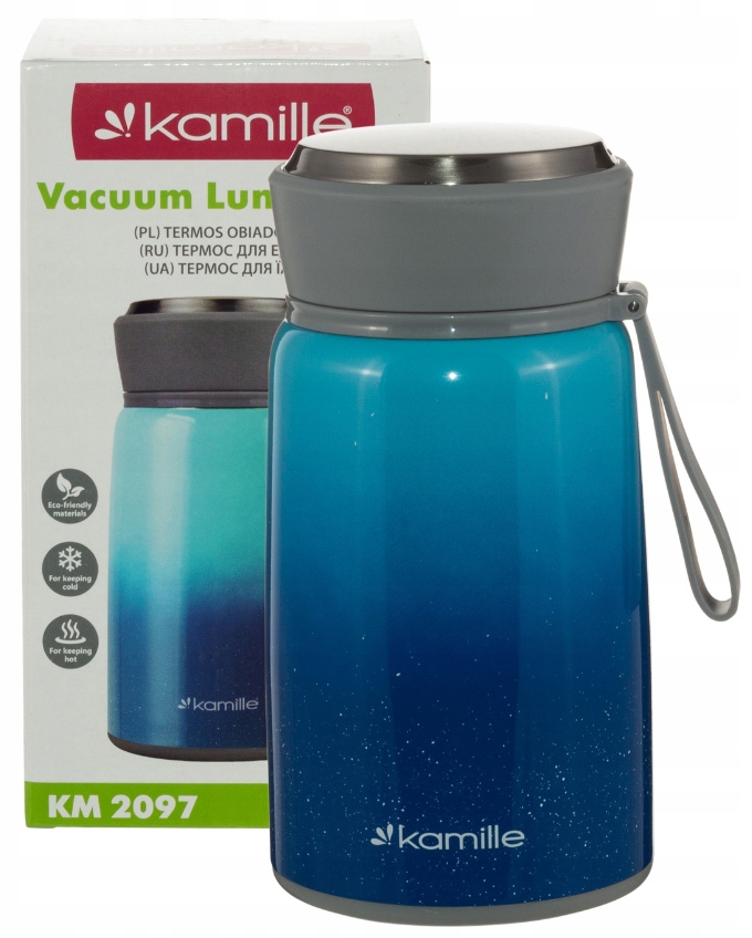 TERMOS OBIADOWY 800 ml LUNCH BOX NA ŻYWNOŚĆ ZUPĘ STALOWY MENAŻKA 0,8L Rodzaj termos obiadowy