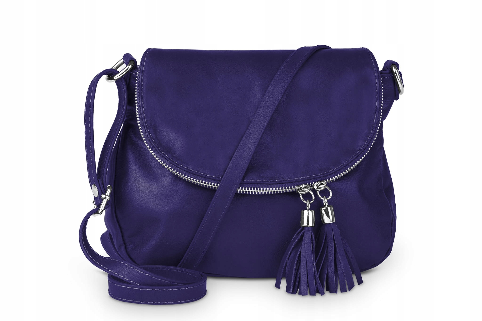 

Torebka Damska BuBu Skórzana Vera Pelle Fioletowa