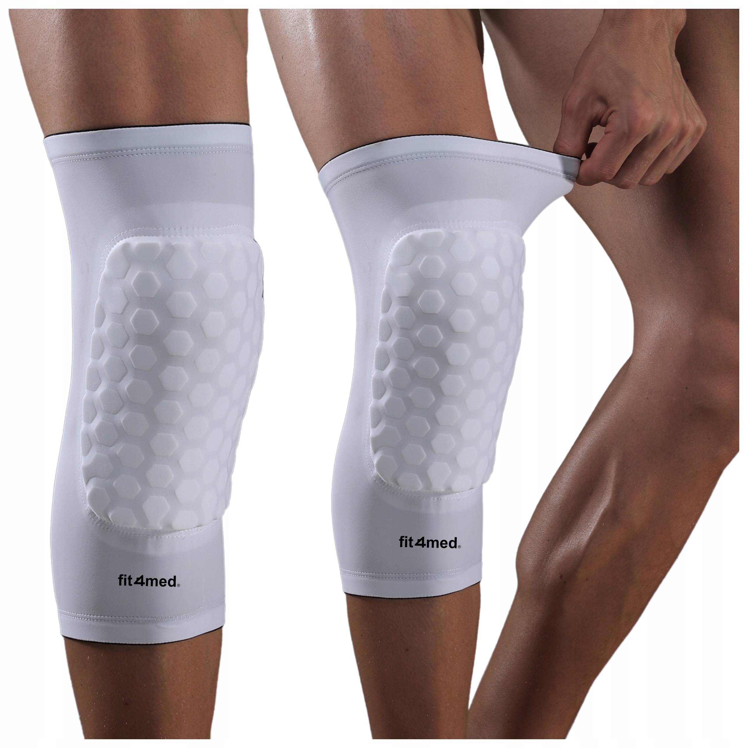 Chránič Kolen Koleno Elastické Chrániče Kolen Jóga Volejbal Tanec S/m