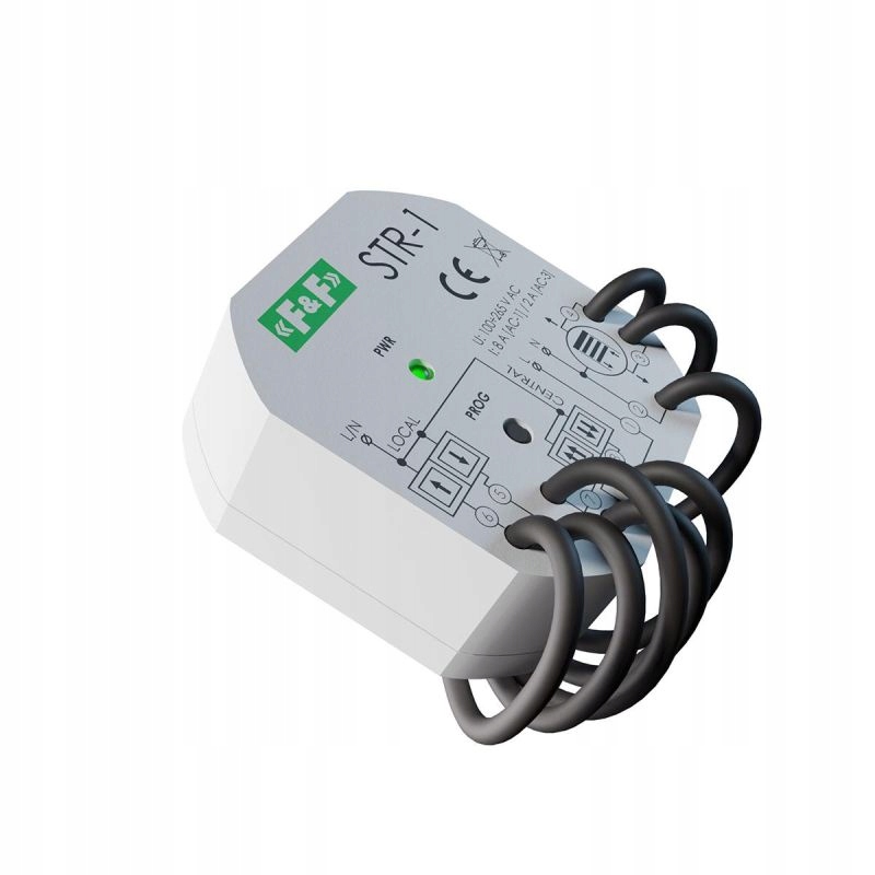 F&F STEROWNIK DO ROLET DWUPRZYCISKOWY STR-1 1,5A 230V AC DO PUSZKI FI60 Marka F&F