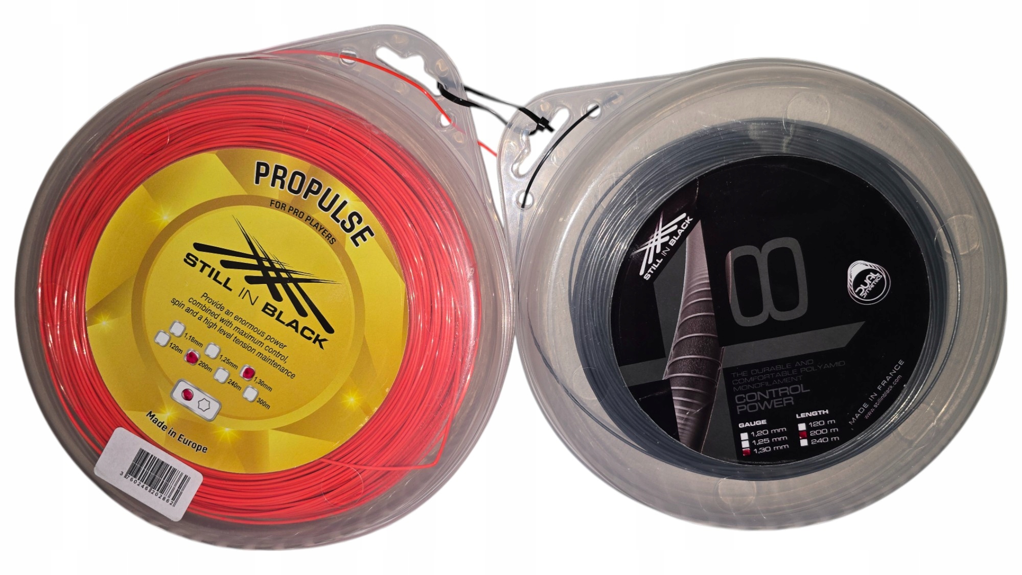 Sada 2 Kusů Tenisového Výpletu Still In Black 1,30 MM 200 M Propulse X8