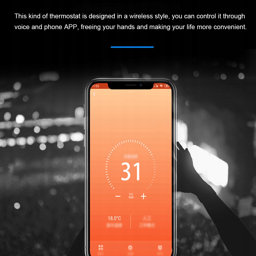 Tuya WiFi Smart Thermostat Regulator temperatury Kolor dominujący inny