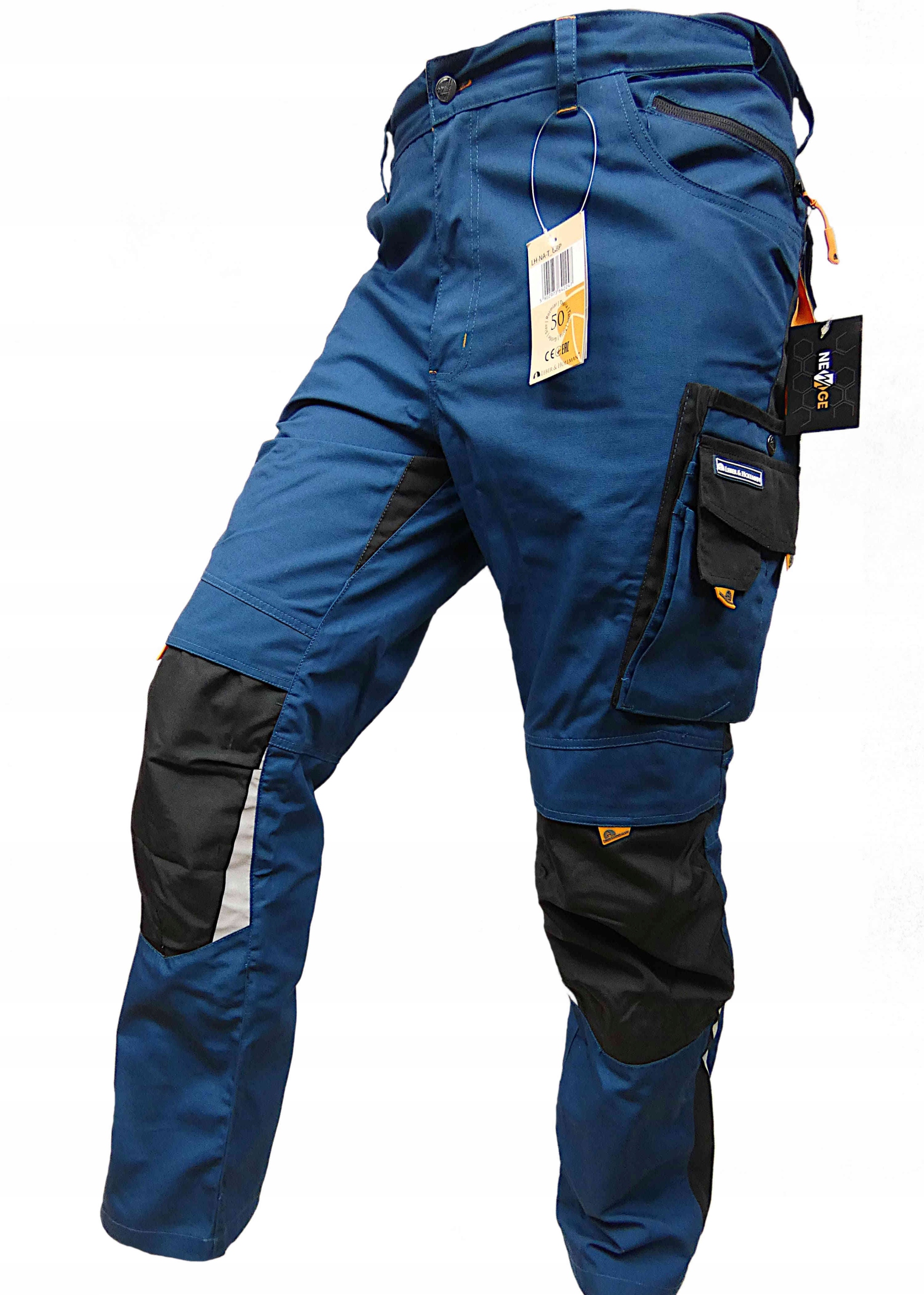 SPODNIE robocze CORDURA MoCnE CANVAS L.HOLLMAN NEW AGE EASY FIT SYSTEM R.54