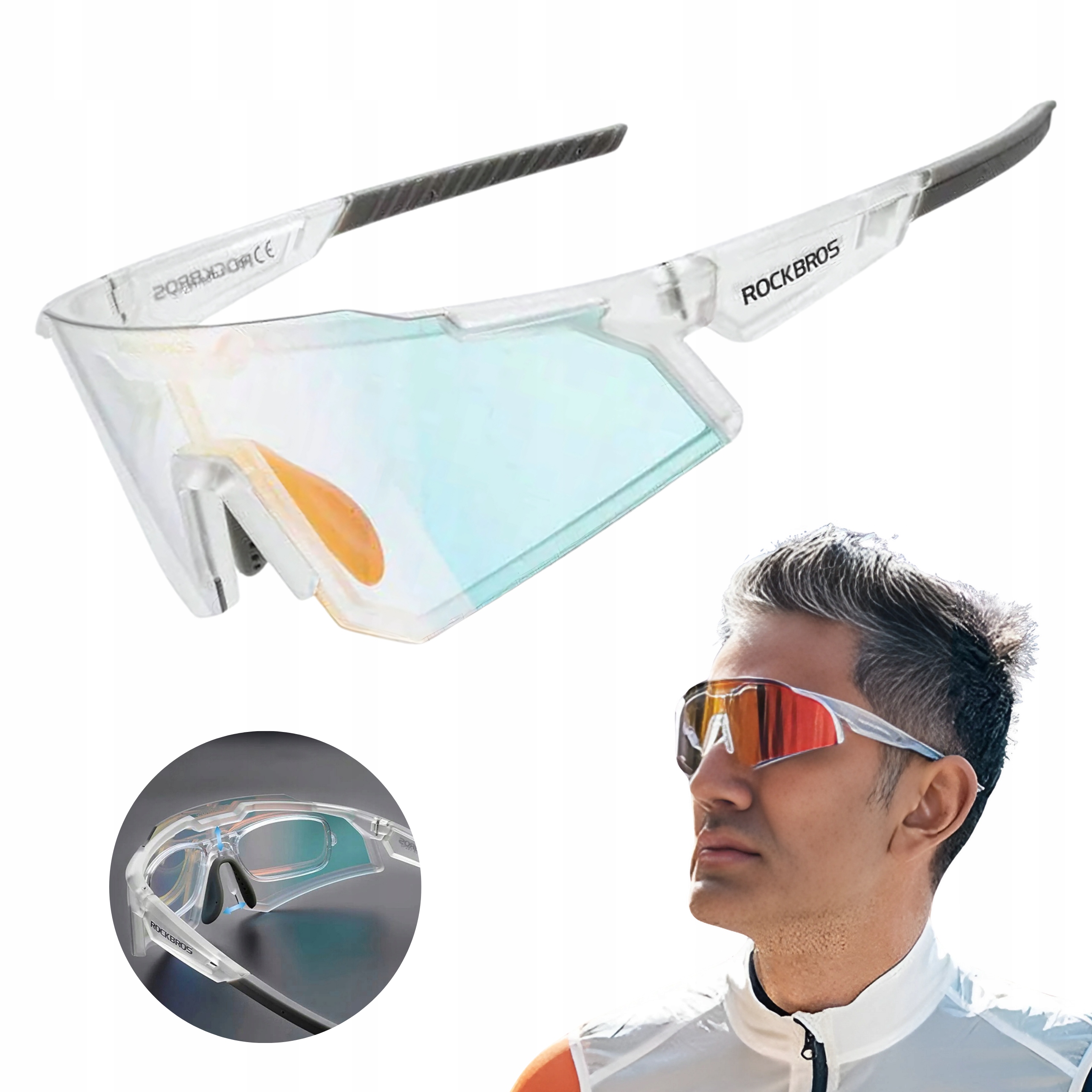 Rockbros SP291 Fotochromatické cyklistické brýle UV400