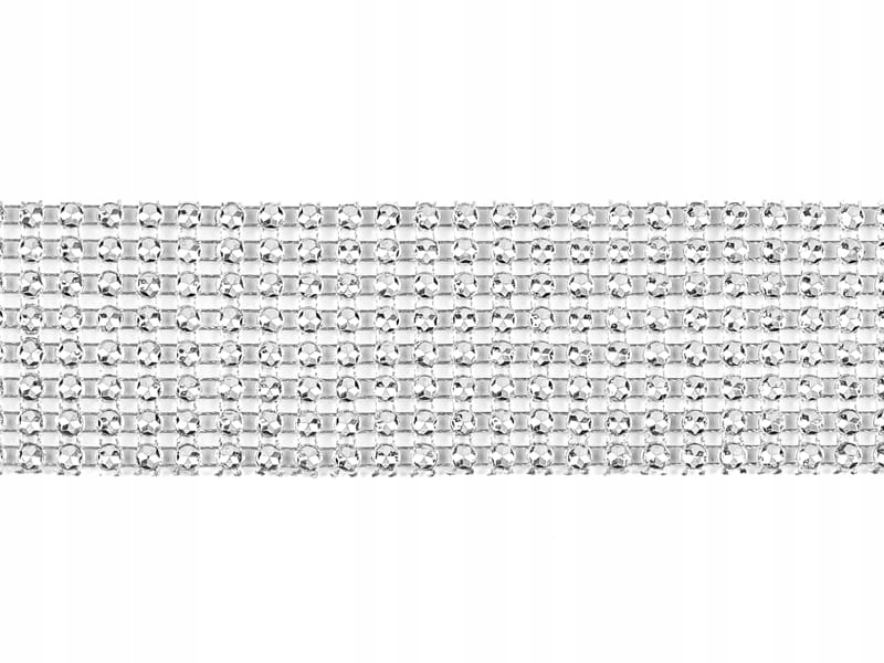 

Taśma Z Cyrkoniami Partydeco 4CM*9M Srebrna