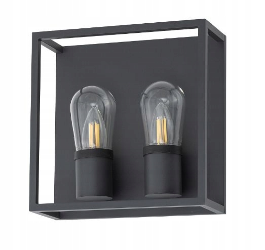 Fasádna lampa, vonkajšia nástenná lampa pre dom, čierna, moderná Margot II