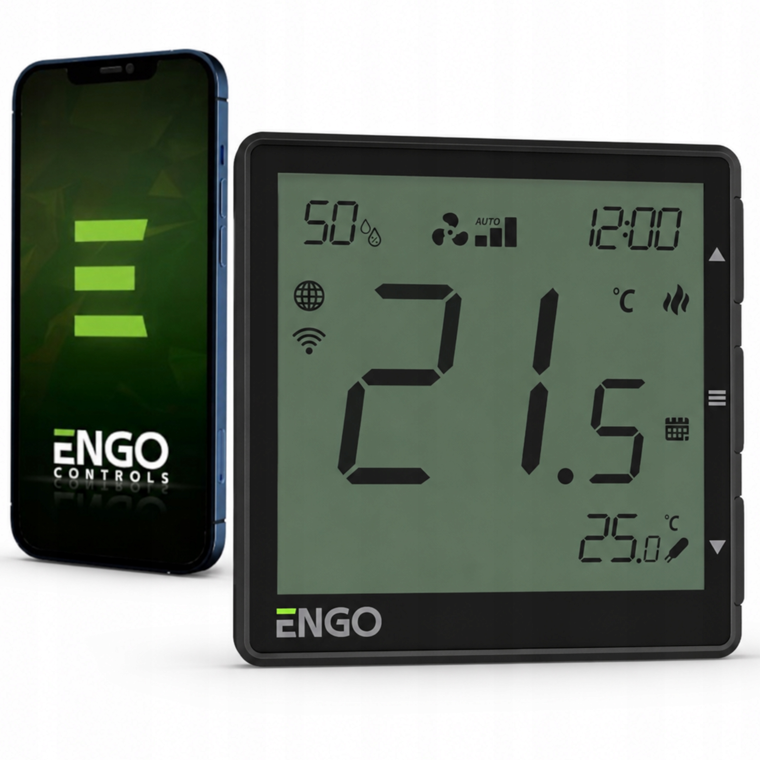 Regulator sterownik klimakonwektorów EFAN-230B Wi-Fi 230V czarny Engo