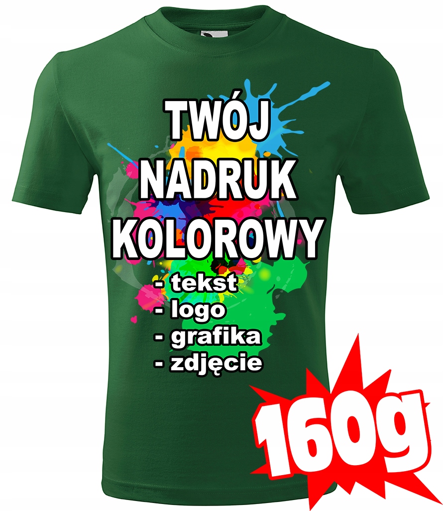 

Koszulka Z Własnym Nadrukiem męska 3XL u06