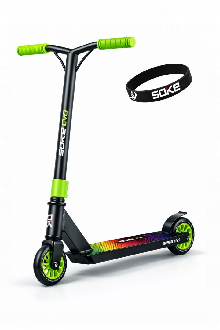 Freestyle Koloběžka Soke Evo ABEC-9 100 mm Stunt Zelená