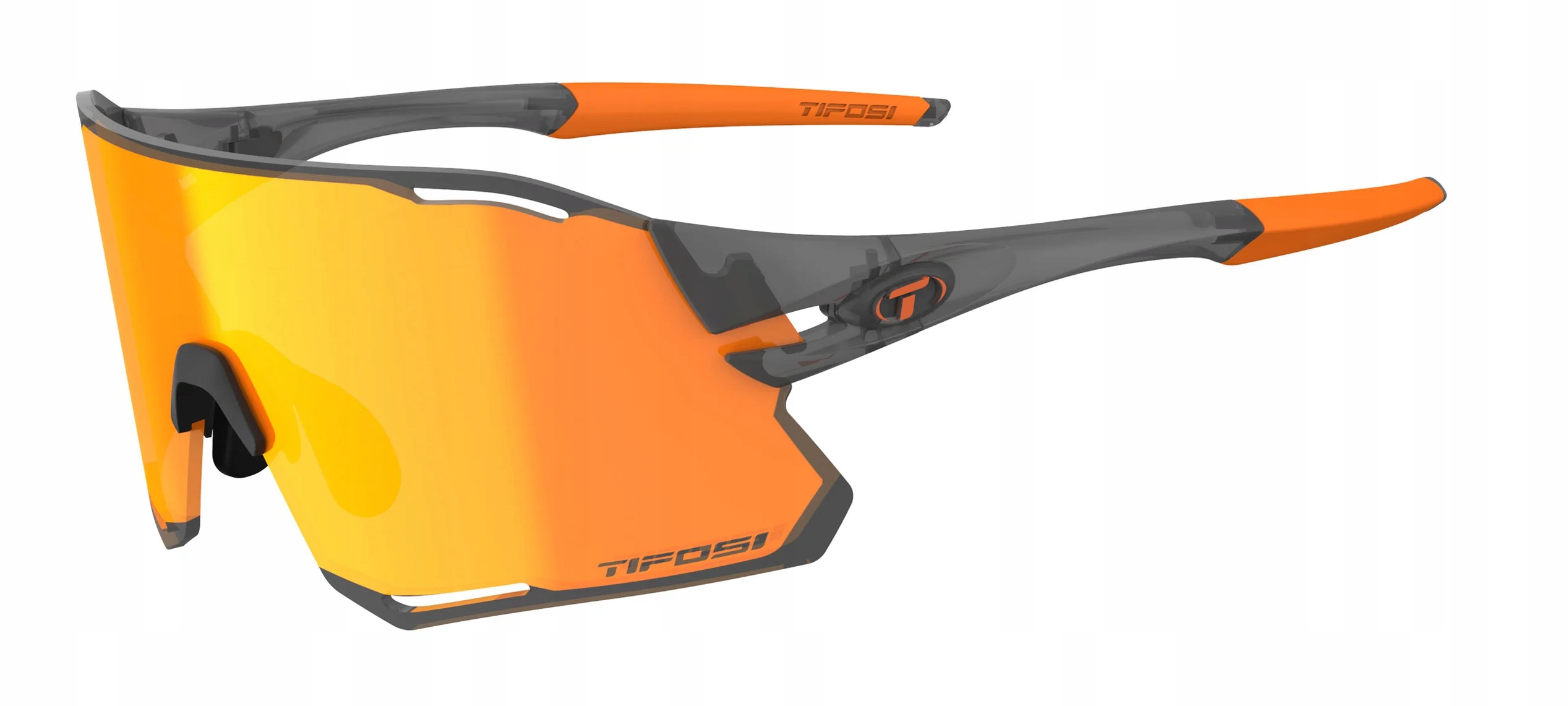 Cyklistické brýle Tifosi Rail Race Clarion satin vapor 2x skla Orange Clear