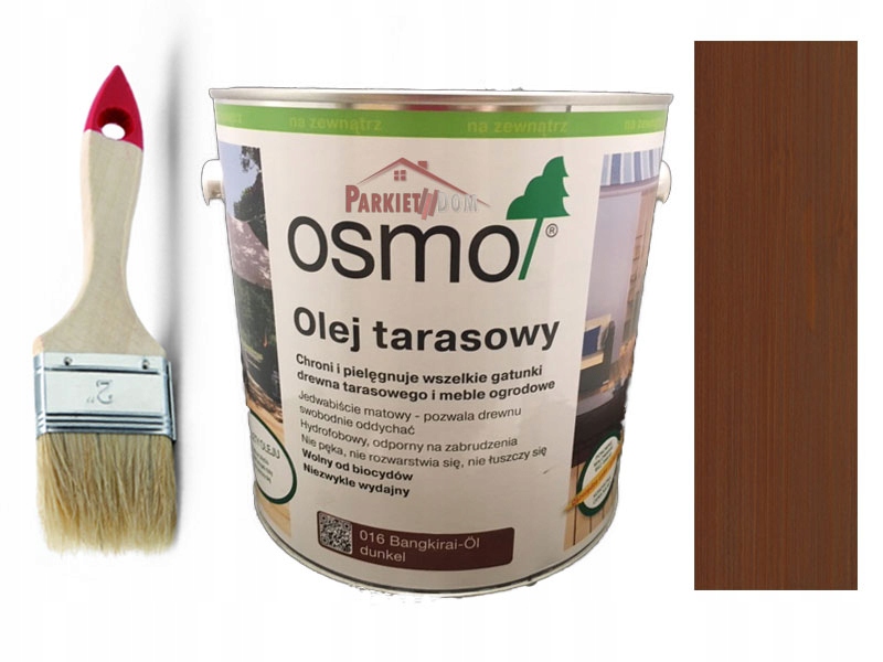 OLEJ TARASOWY OSMO 016 BANGKIRAI CIEMNY 2,5L