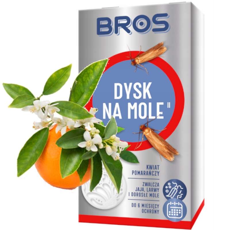 

Bros Dysk Na Mole Ubraniowe Do Szafy pomarańcza