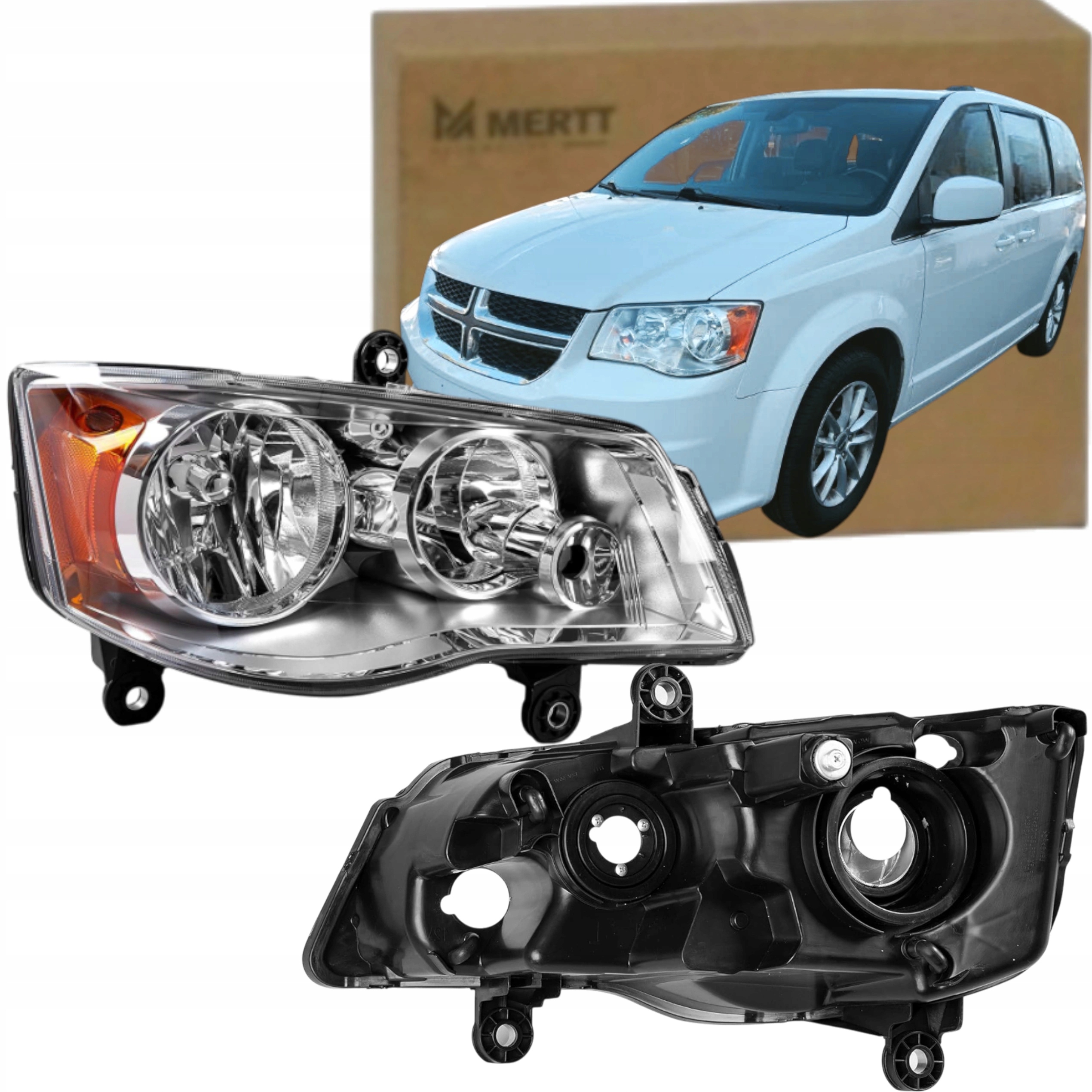 Světlomet Světlo Přední Pravý 5113340AC Dodge Grand Caravan 2008-2016