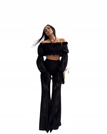 Lamilla dzwony koronka S czarne