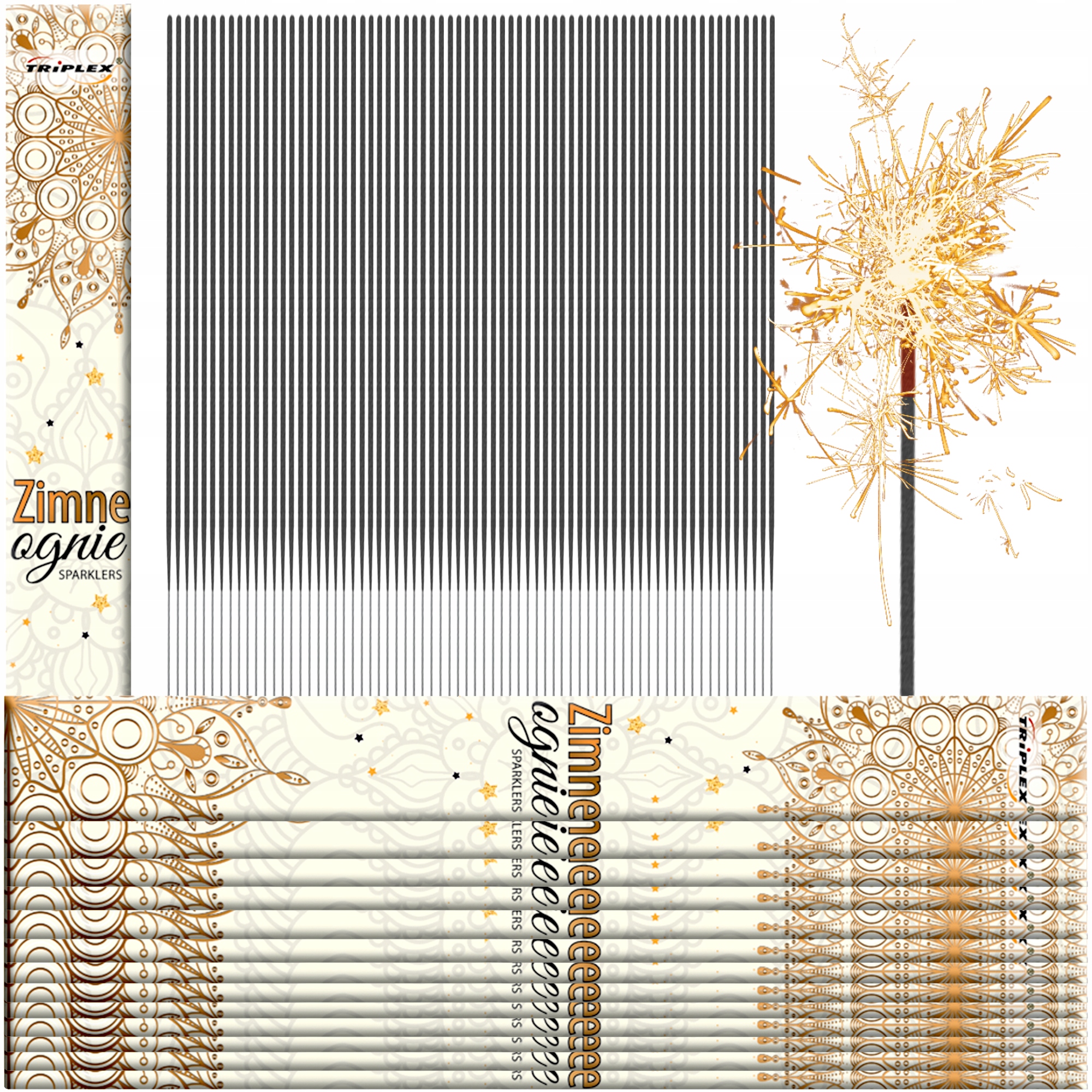 

Długie Zimne Ognie 40 cm Jakość na Wesele Ślub x70