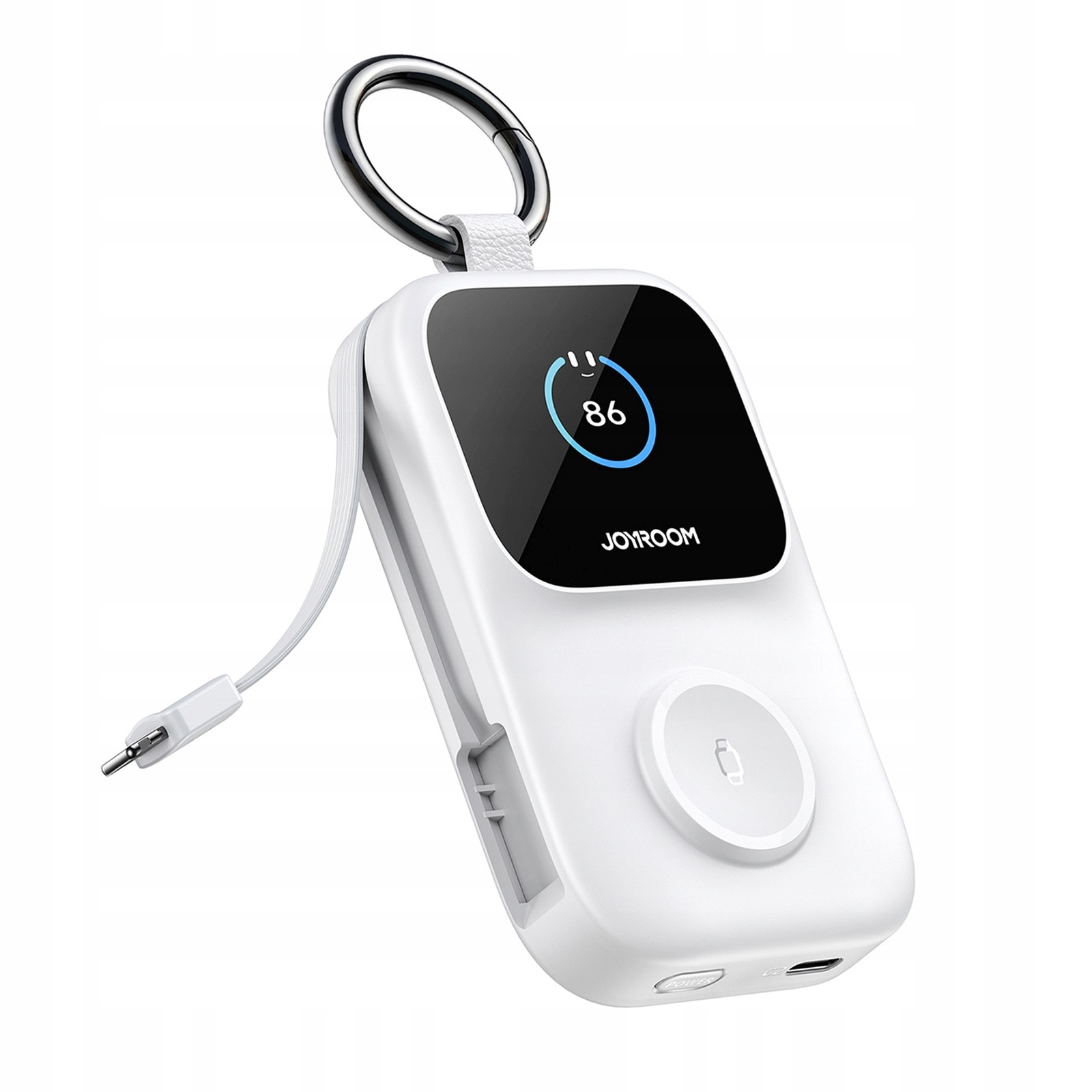 Powerbanka 5000 Mah S Bezdrátovým Nabíjením Hodinek 5W Bílá Joyroom Jr-w