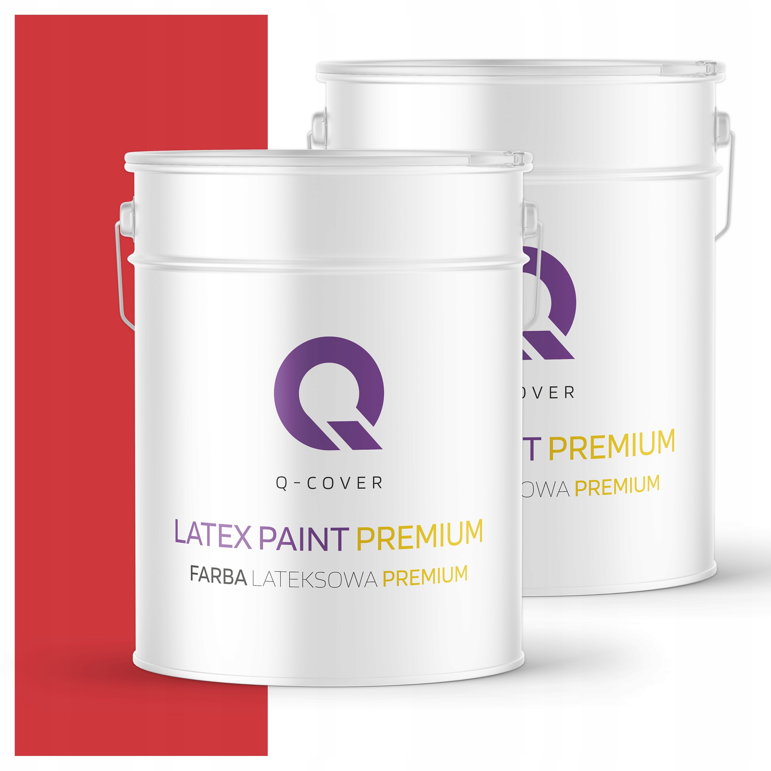 Farba odolná voči škvrnám Umývateľná na steny stropov 10L mat Červená ohnivá H3516