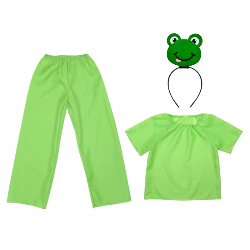 STRÓJ ŻABKA KOSTIUM ŻABCIA PRZEBRANIE ZWIERZĄTKA BAL WIOSNY OPASKA 98-110