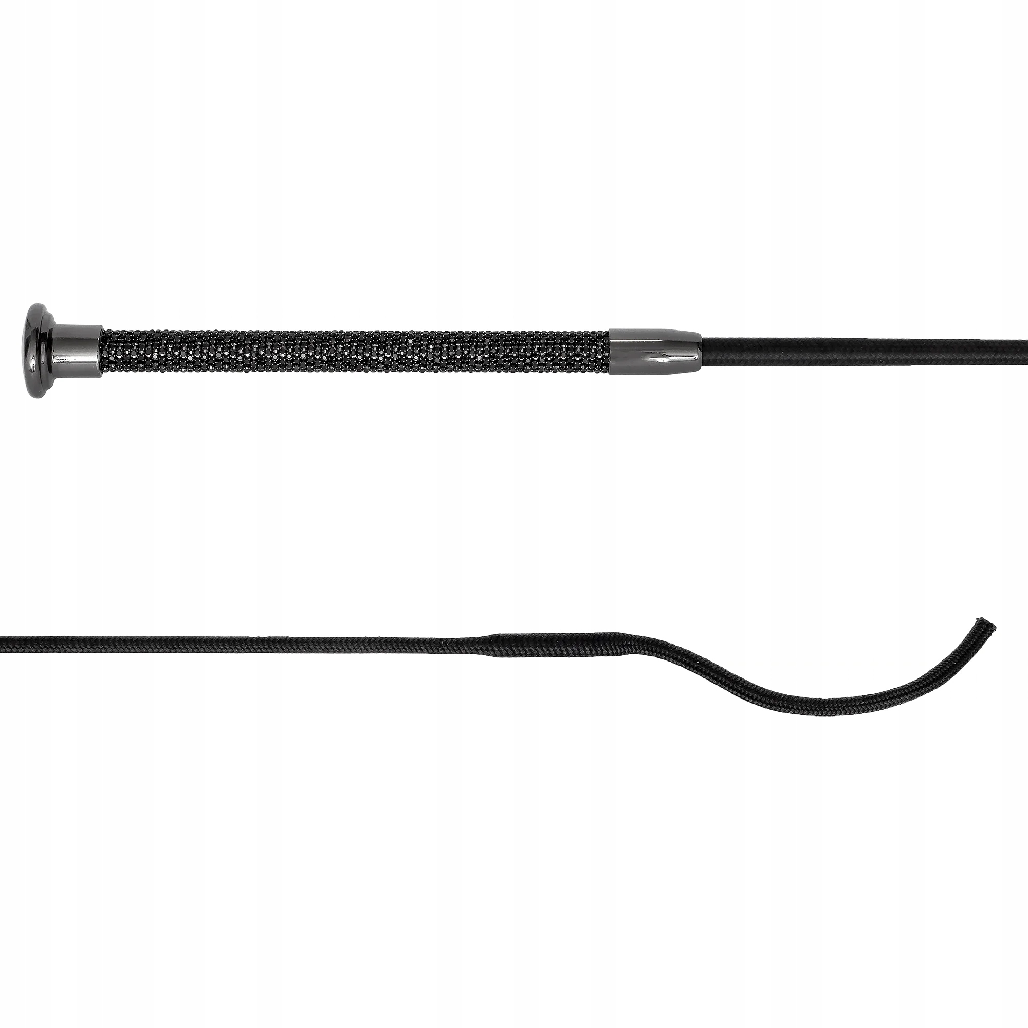 Bat ujeżdżeniowy Equestrian Queen Diamant z kryształkami czarny 110 Dr