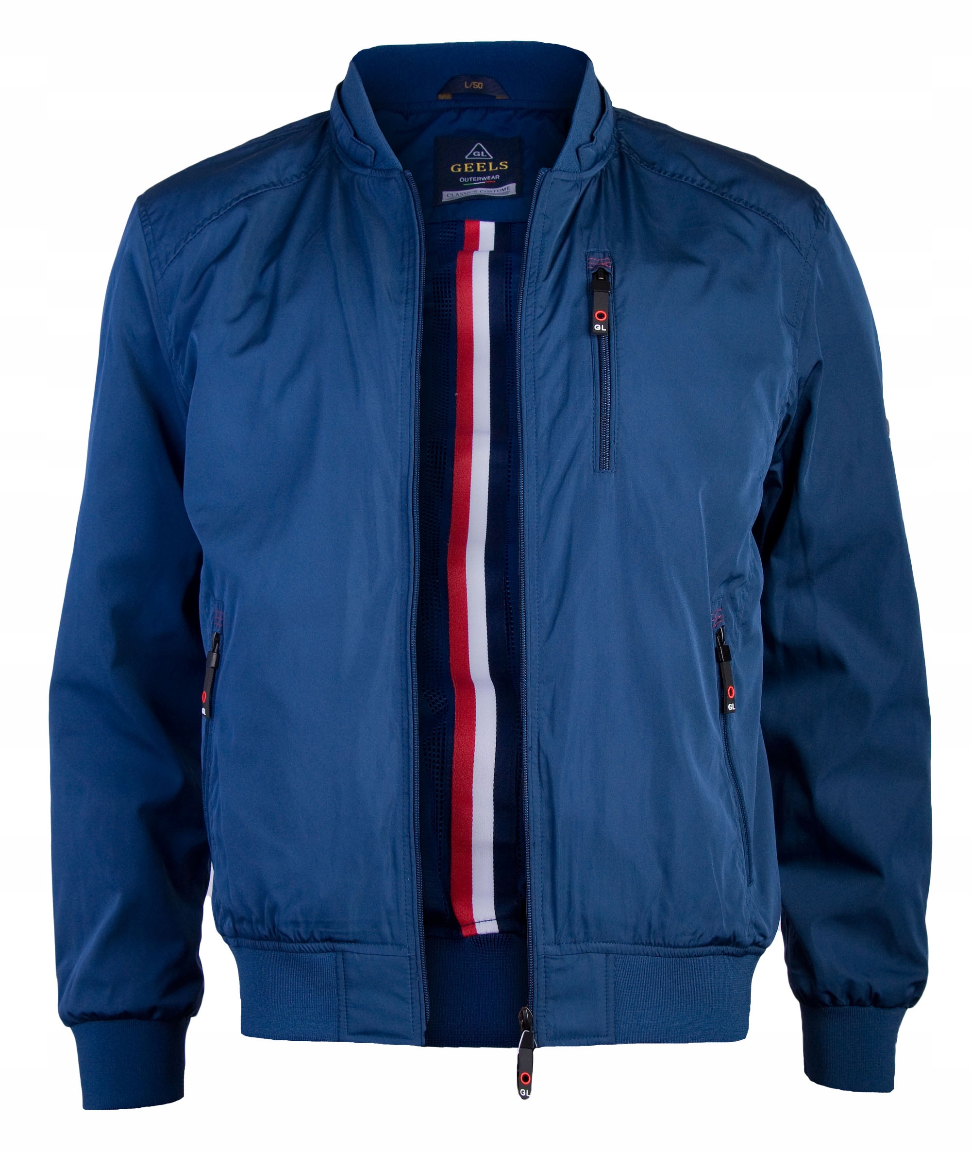 

Męska Kurtka Jesienna Bomberka Niebieska L007 _XXL