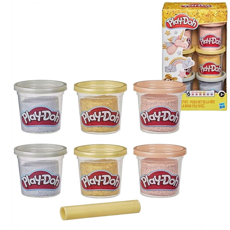 

Play-Doh 6-Pak Zestaw Tub Mateliczny Hasbro E9433