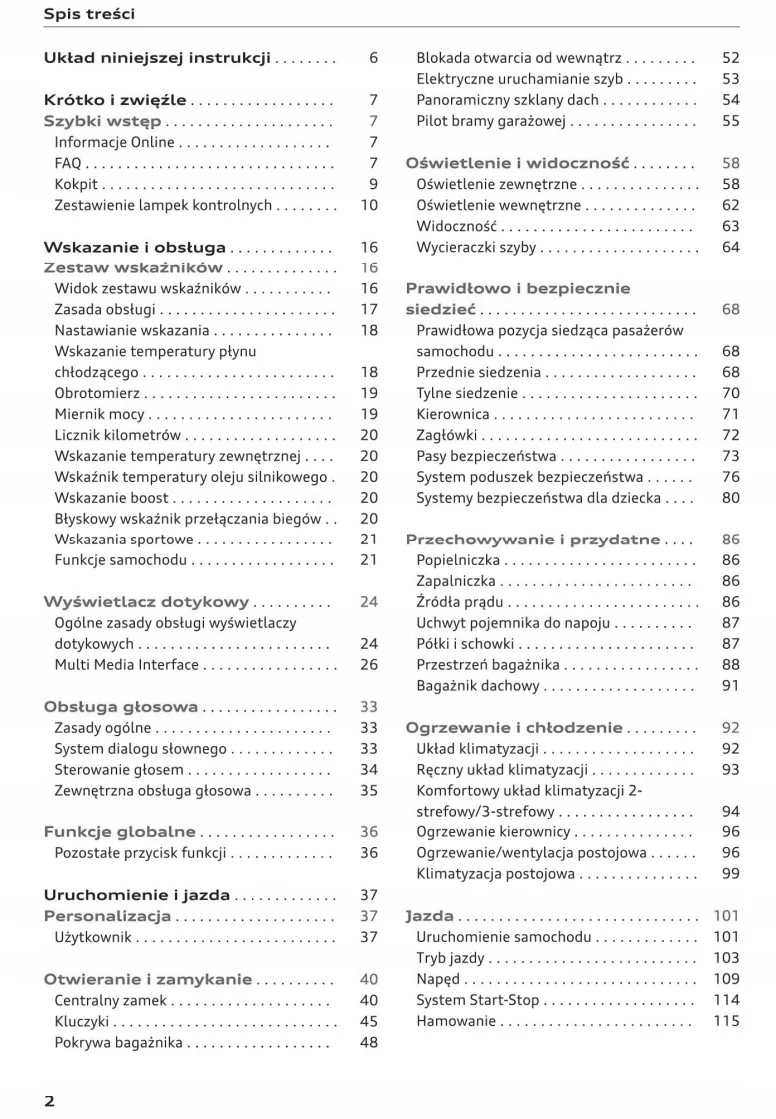 Audi Q3 17 wersji +Navi Instrukcja Obsługi Marka Audi