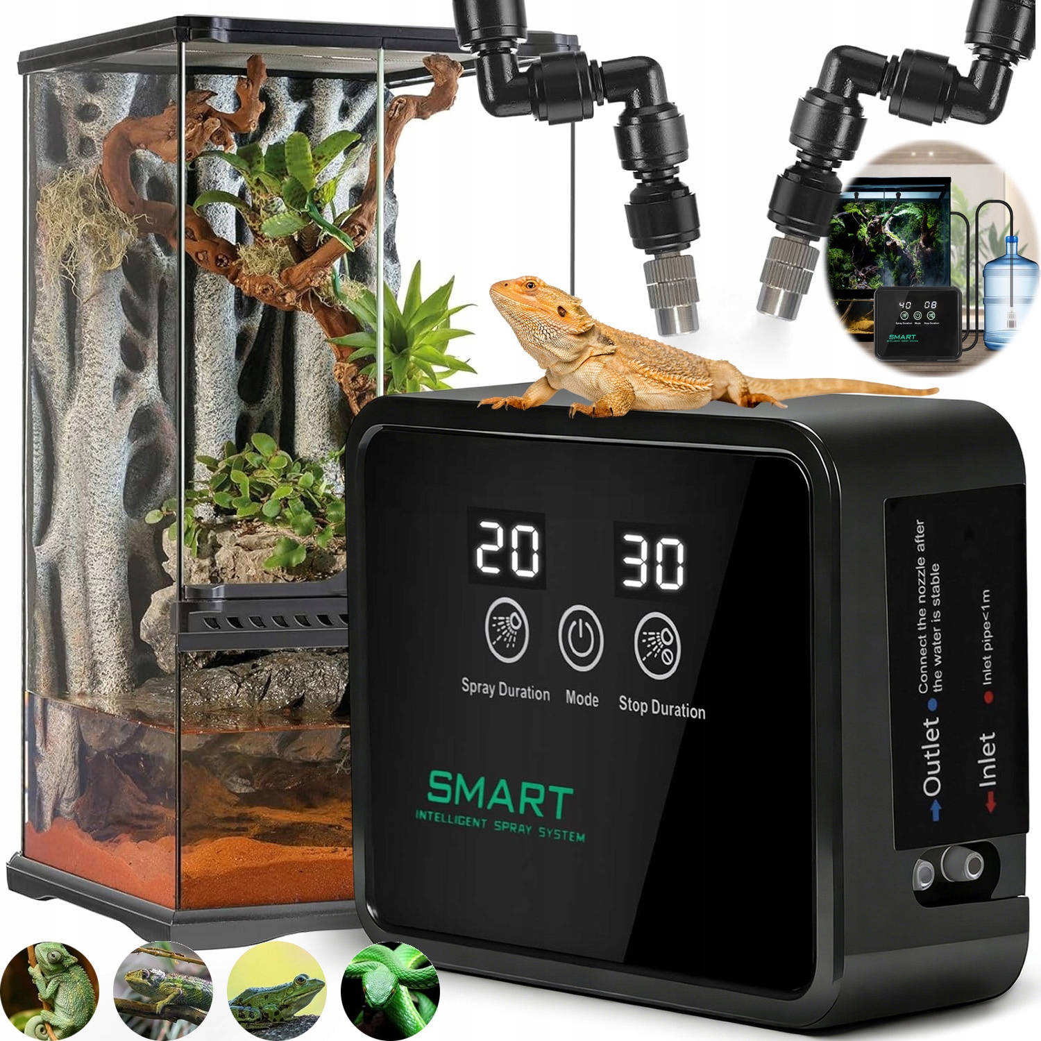 Levně Automatický Tropický Zavlažovač S Časovačem, 2 Nastavitelné Inteligentní Trysky