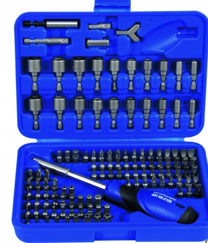 

Zestaw bitów 1/4" Securibit 122el. Projahn
