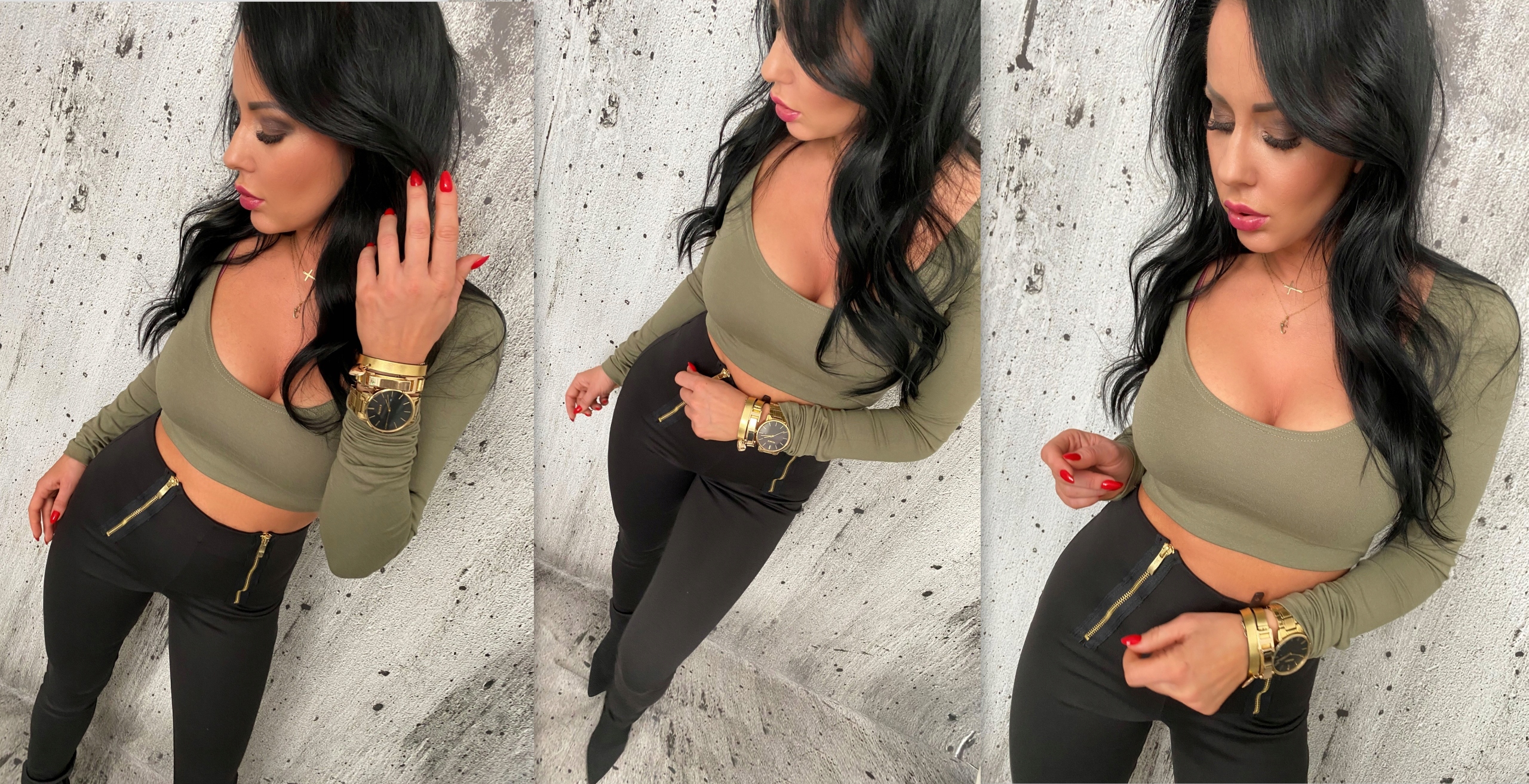 LipMar prosta krótka bluzka top BASIC dekolt S 36 Marka inna