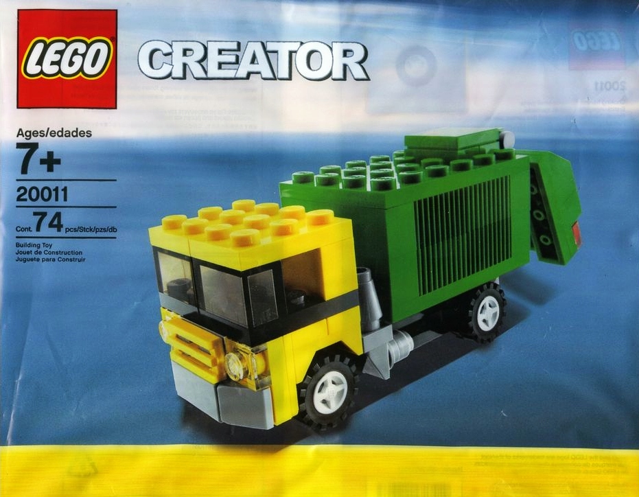 Lego Creator 20011 Popelářský vůz z roku 2009 Nové stavebnice