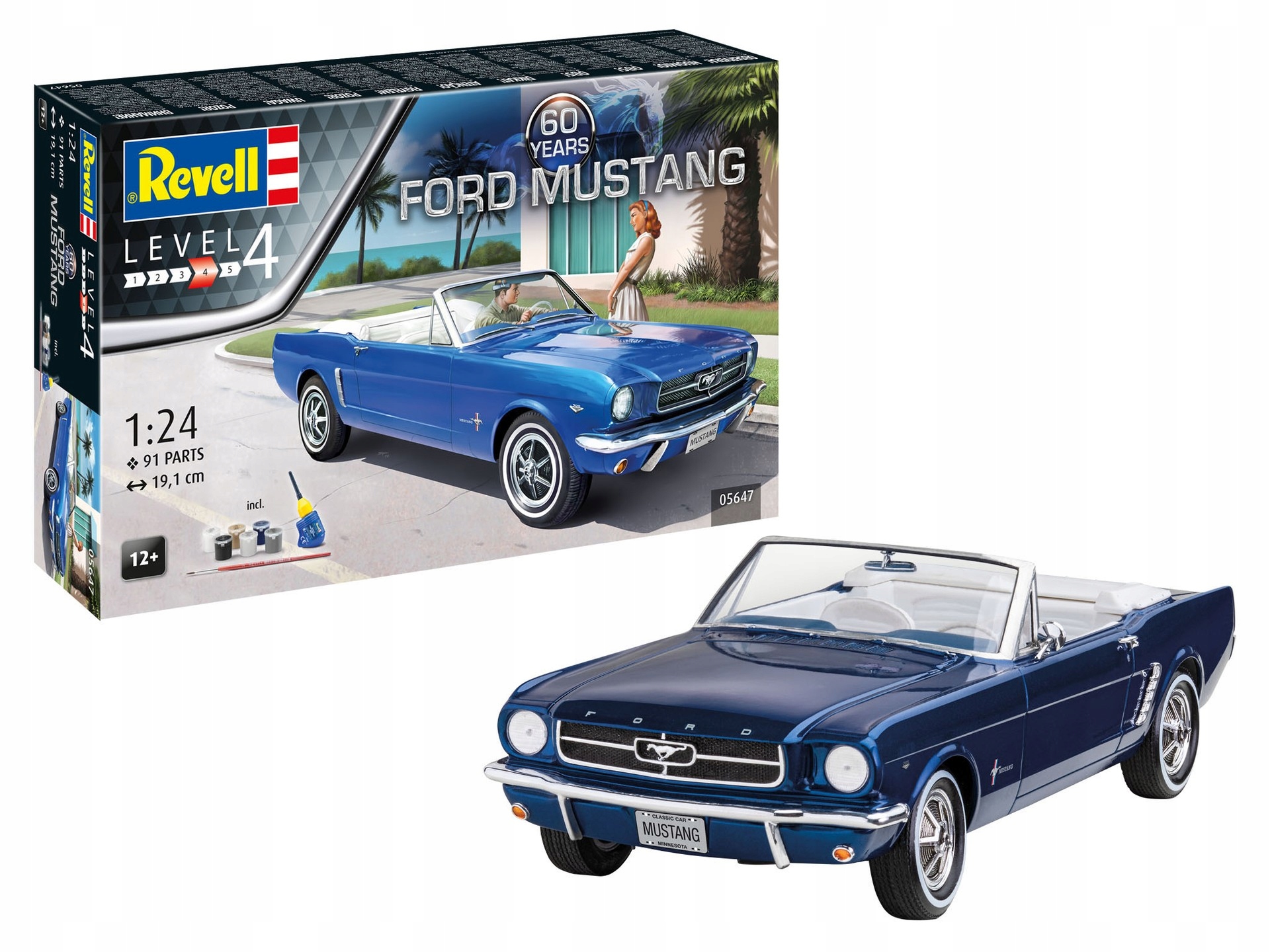 1:24 Dárkový set Ford Mustang 60th An. Revell 05647
