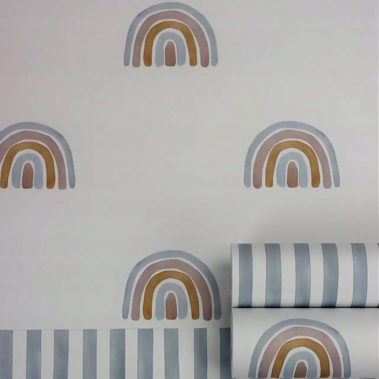 Tapeta dziecięca TĘCZA PASTELOWA W TĘCZĘ RAINBOW Marka Rasch