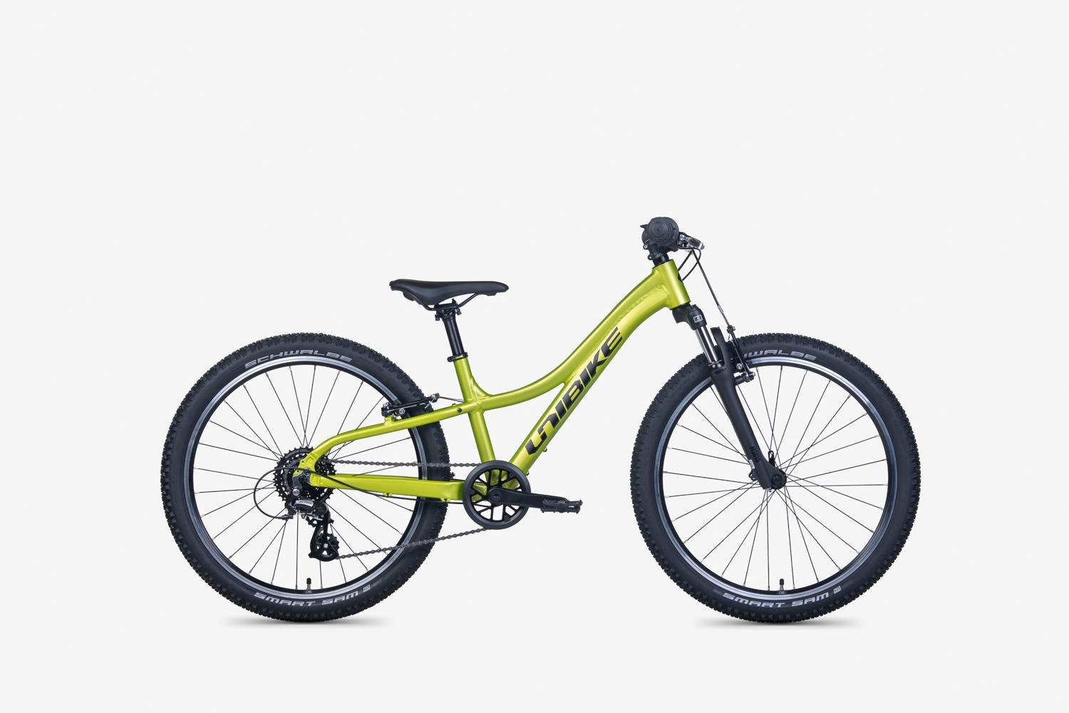 Rower Dziecięcy Unibike Smart 12/24 limonkowy