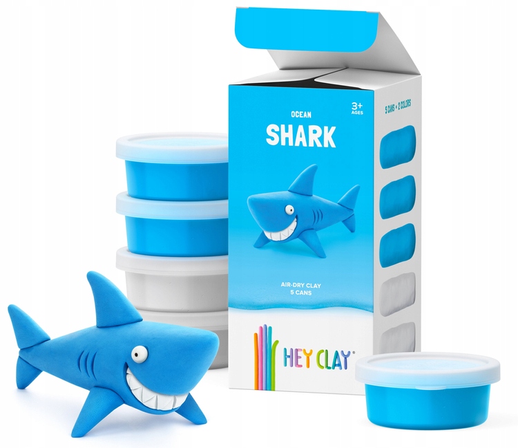 

Hey Clay Masa Plastyczna Rekin HCL50123PCS TMToys