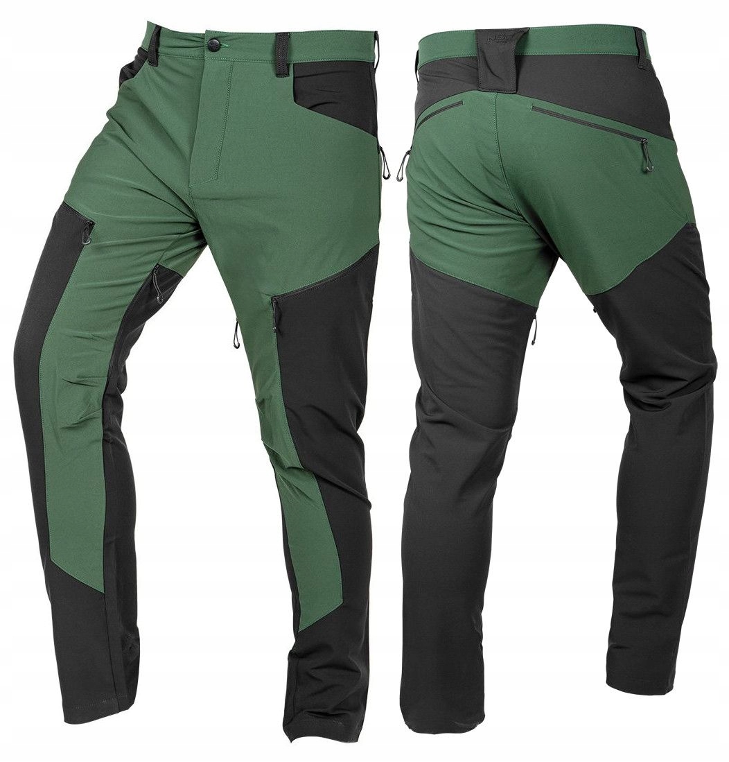 Pracovní kalhoty Outdoor, 4 way stretch, zeleno-šedé, velikost XXL