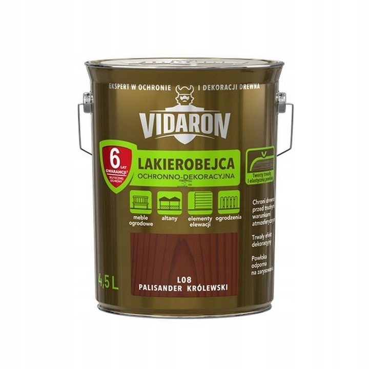 Lakierobejca Vidaron 4.5 l Palisander Król. L08
