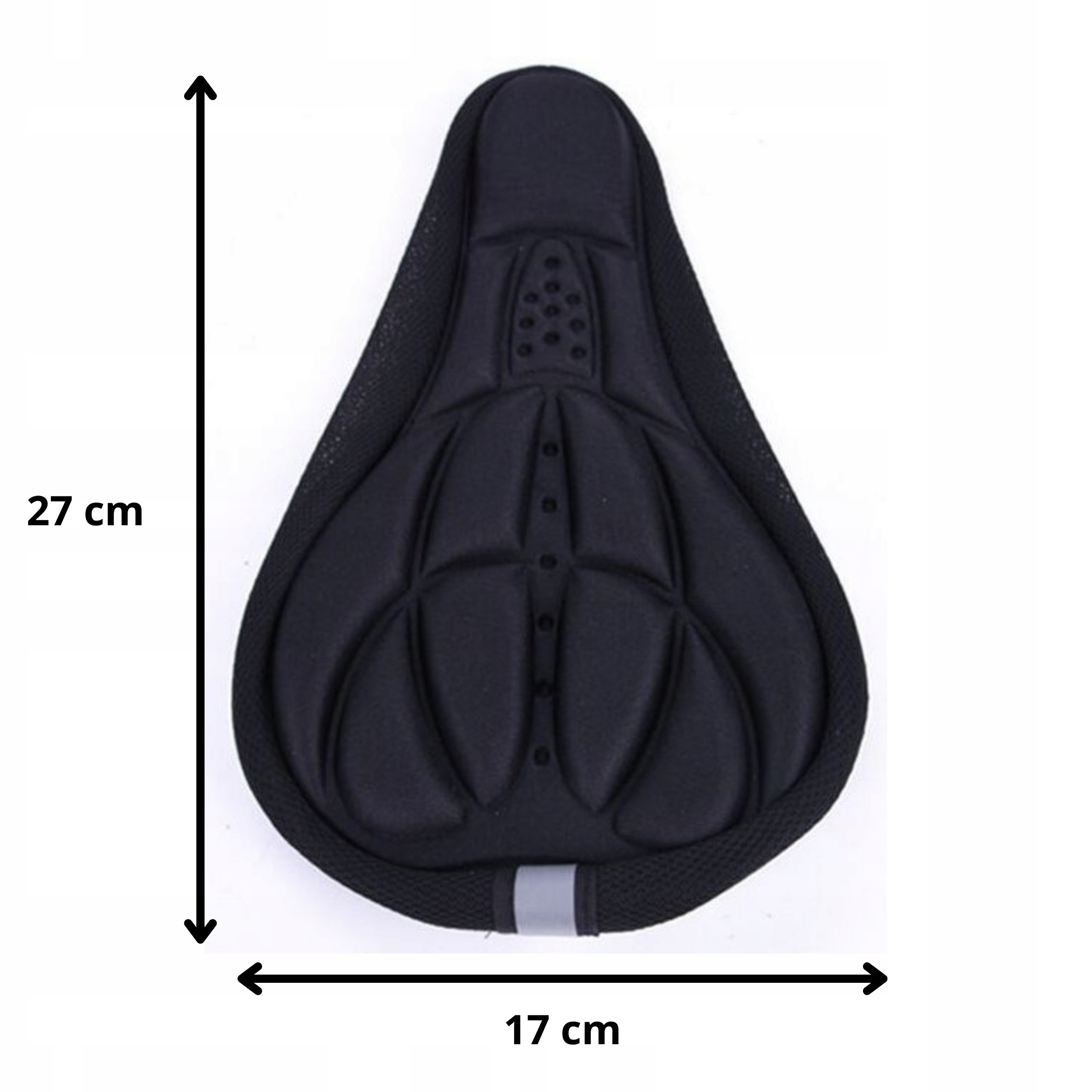 NAKŁADKA ŻELOWA NA SIODEŁKO ROWEROWE WYPROFILOWANA Szerokość 170 mm